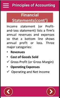 Principles of Accounting - Stu android App screenshot 1